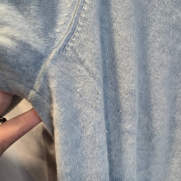 Sundance 100% Cashmere Sweater Light Blue Size Large Soft - Picture 3 of 8